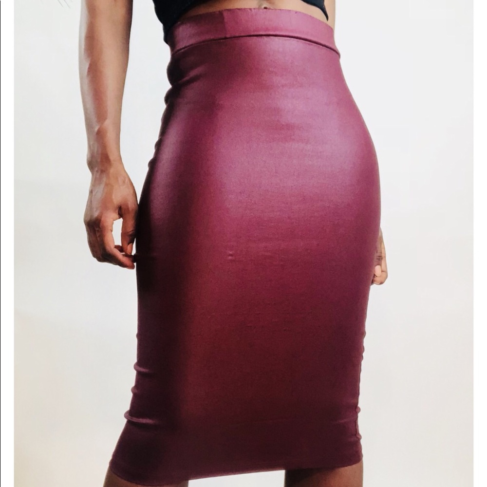 🌹Faux Leather Skirt 🌹